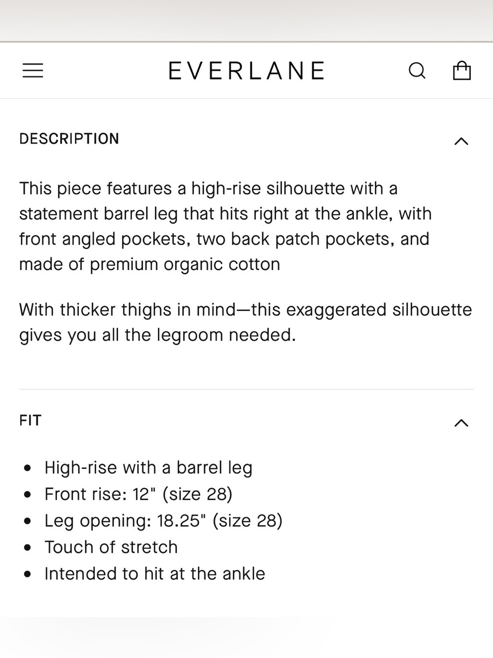 Everlane Way High Curve Jeans - Picture 7 of 8